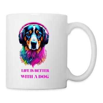 Life is Better with a Dog - Mug - white - Right