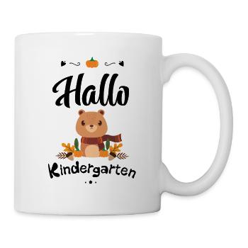 süßer Bären Design mit Herbstmotiven - Tasse - Weiß - Rechts