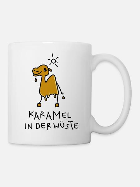 Kamel Karamell - Tasse - Weiß