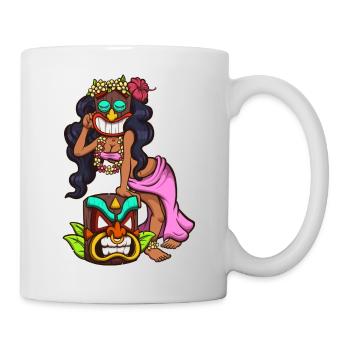 Femme Tiki - Mug blanc - blanc - Droite