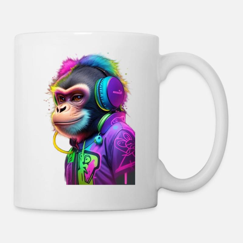 Affenmusik Graffiti - Tasse - Weiß