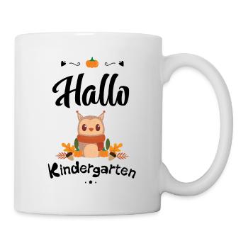 süßes Eulen Design mit Herbstmotiven - Tasse - Weiß - Rechts