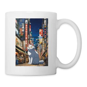 Little Cat in Big City II - Mug - white - Right
