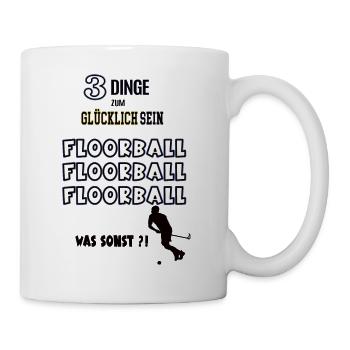 Floorball Spieler Floorballer Hockey Spiel Sport - Tasse - Weiß - Rechts