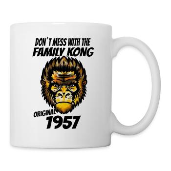 Year of birth: 1957 Family Patriarch Birthday - Mug - white - Right