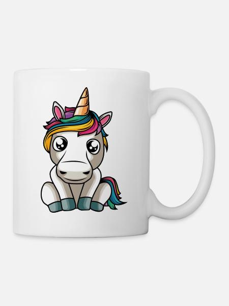 unicorn - Tasse - Weiß
