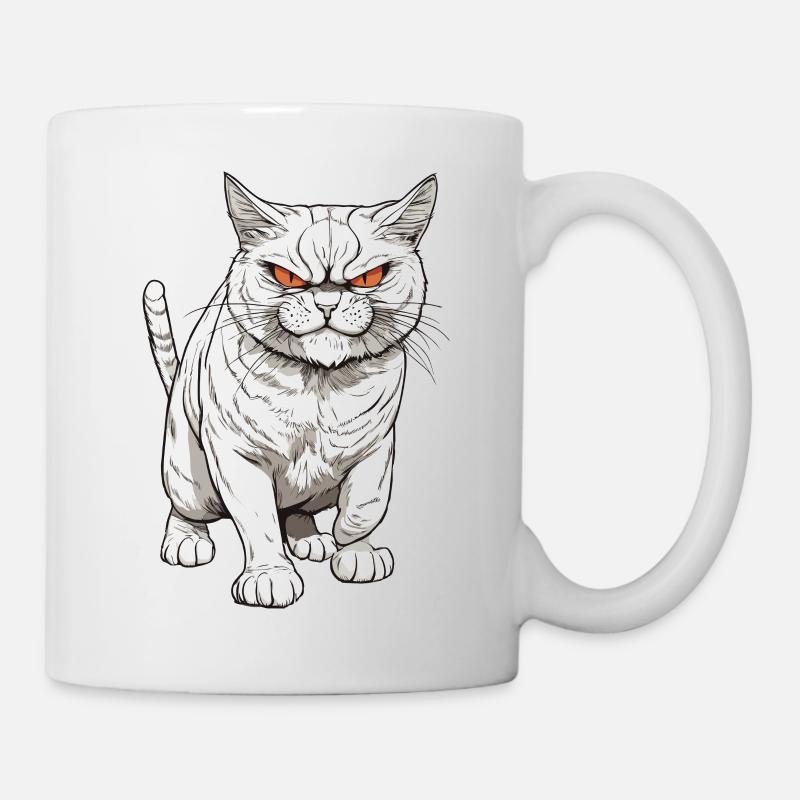 Mauvais chat - Mug blanc - blanc