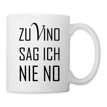 Lustiger Wein Spruch Geschenkidee Party - Tasse - Weiß - Rechts