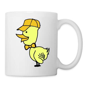 Bonnet de canard - Mug blanc - blanc - Droite
