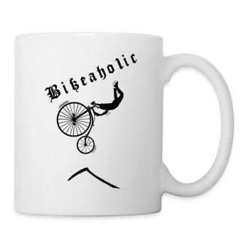 Bikeaholic Retro Schwarz - Tasse - Weiß - Rechts