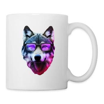 Wolf - Tasse - Weiß - Rechts