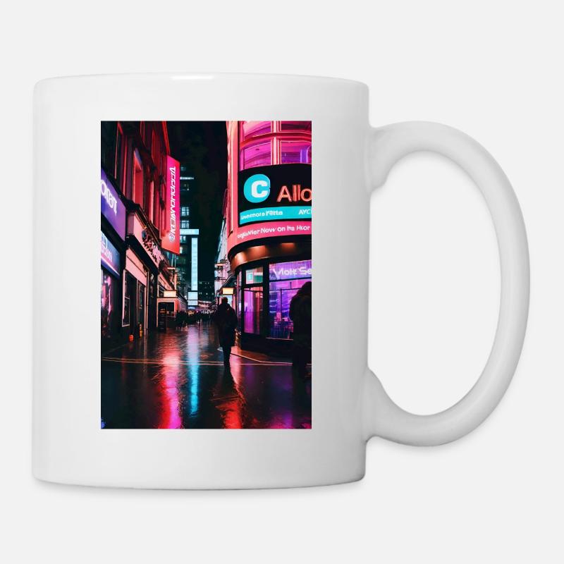London Straßenleben II - Tasse - Weiß