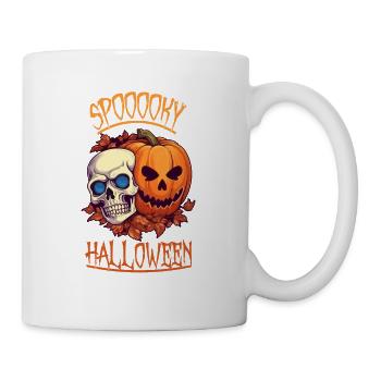 Spooky Halloween Skeleton Shirt - Mug - white - Right