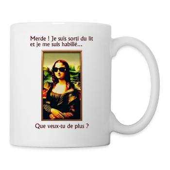 Mona Lisa - Tasse - Weiß - Rechts
