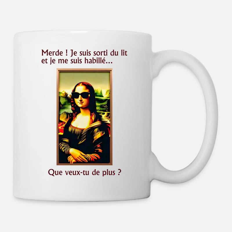Mona Lisa - Tasse - Weiß