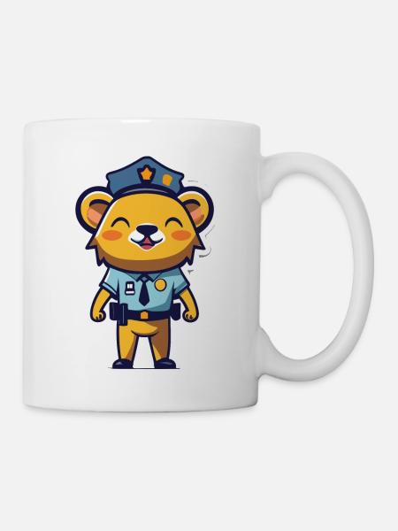 Polizei - Tasse - Weiß