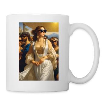 Lunettes de soleil fille - Mug blanc - blanc - Droite