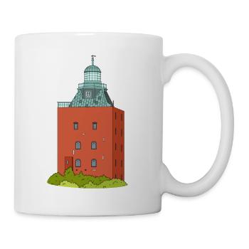 Leuchtturm Insel Neuwerk - Tasse - Weiß - Rechts