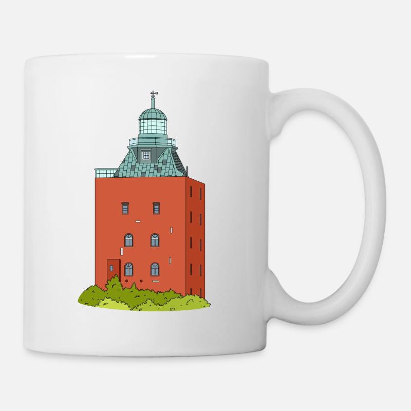 Leuchtturm Insel Neuwerk - Tasse - Weiß