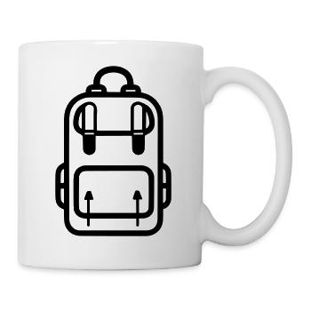 Rucksack - Tasse - Weiß - Rechts