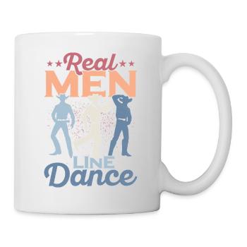 Real Men Line Dance Western Country Music - Mug blanc - blanc - Droite