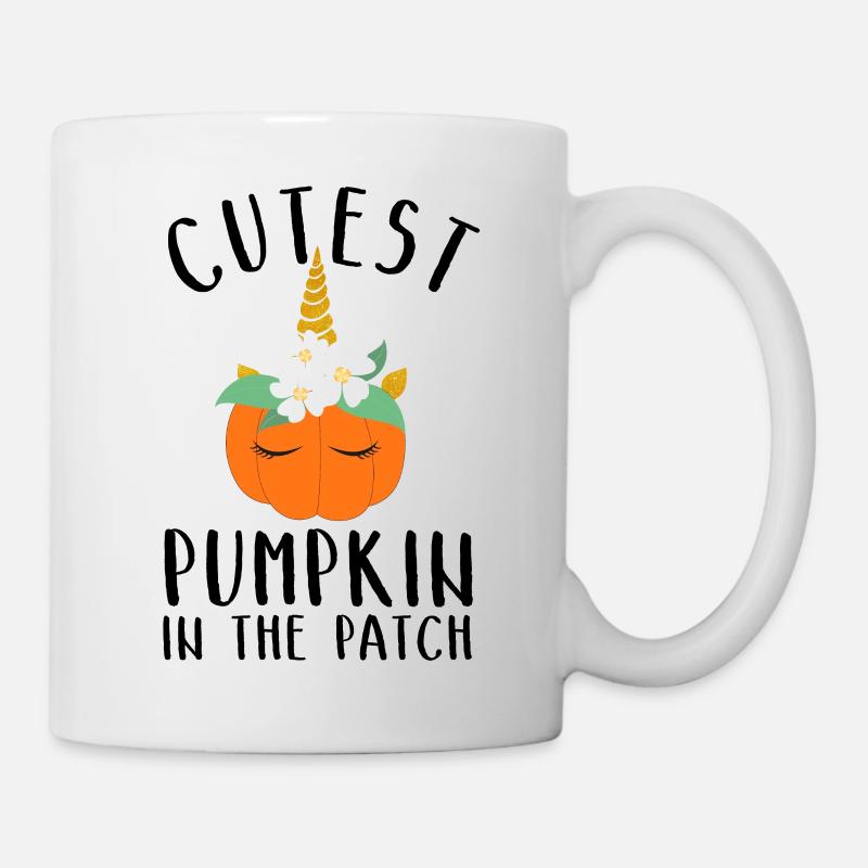 La citrouille la plus mignonne du patch - Mug blanc - blanc