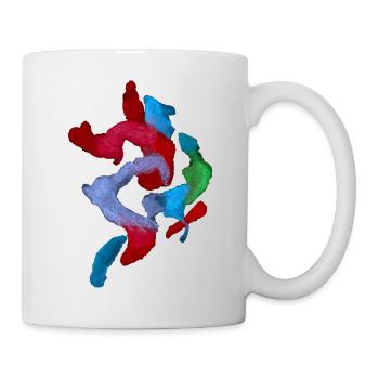 Couleurs - Art abstrait - Mug blanc - blanc - Droite