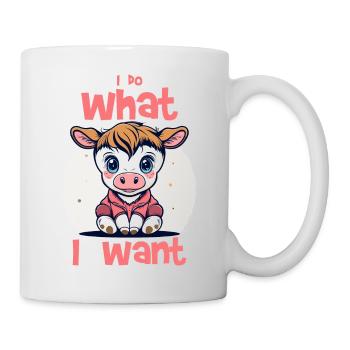 I do what I want - cow - Mug - white - Right