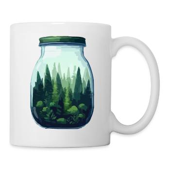 Forest in a jar - Mug - white - Right