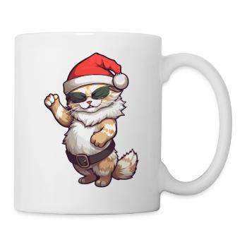 Funny Cat Sunglasses Christmas Cats - Mug - white - Right