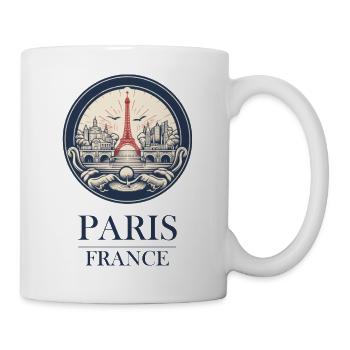 Paris-Frankreich - Tasse - Weiß - Rechts
