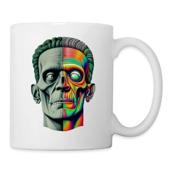 Zombie-Hipster - Tasse - Weiß - Rechts