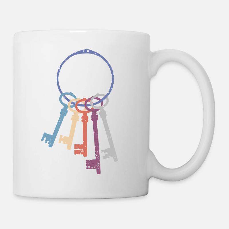 Schlüsselbund - Tasse - Weiß
