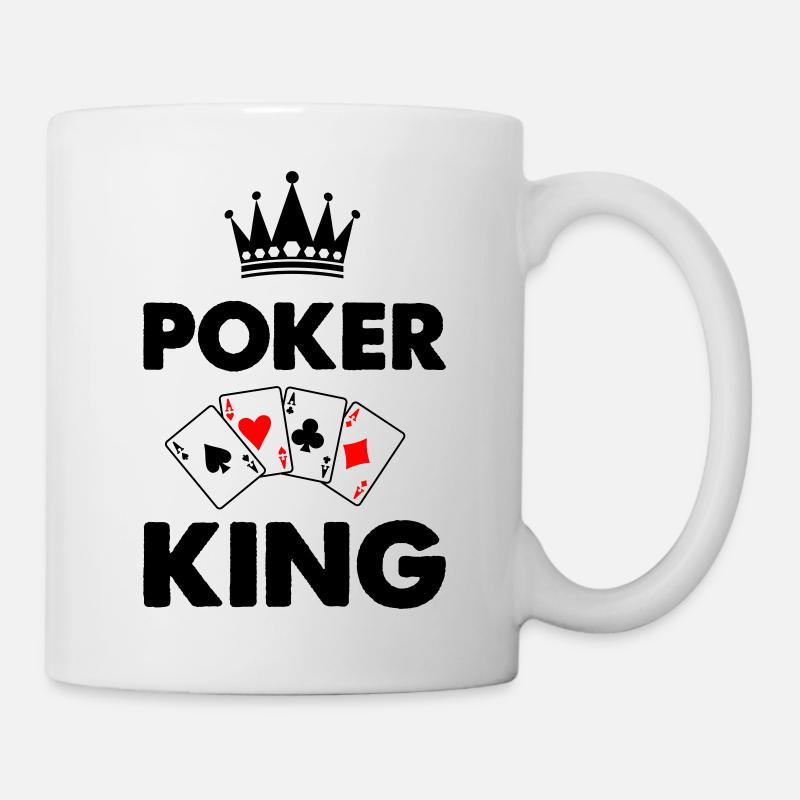 poker king - Tasse - Weiß
