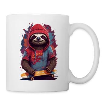 Skateboard de skater cool cool - Mug blanc - blanc - Droite
