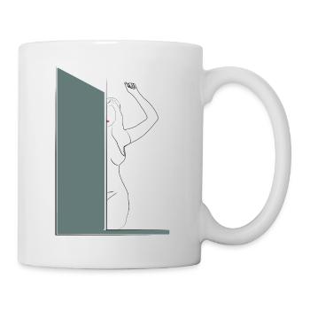 Frau - Tasse - Weiß - Rechts