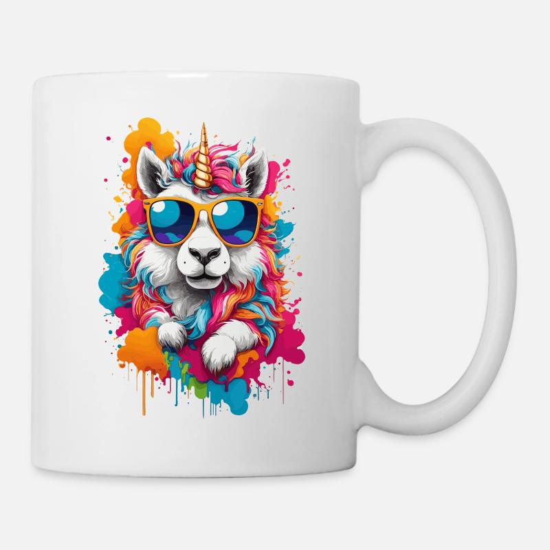 Einhorn unicorn süß niedlich cool - Tasse - Weiß