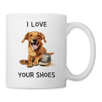 Ich liebe deine Schuhe - Tasse - Weiß - Rechts