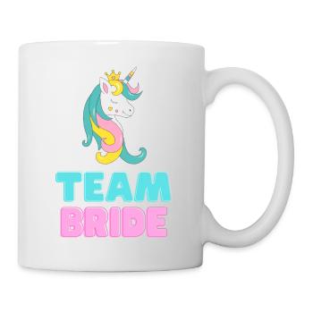 Team Bride - Unicorn Design - Bachelor Party - Mug blanc - blanc - Droite