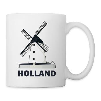 Eine Windmühle Mühle Holland - Tasse - Weiß - Rechts