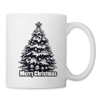 Christmas Tree / Fir / Baubles / Star - Mug - white - Right