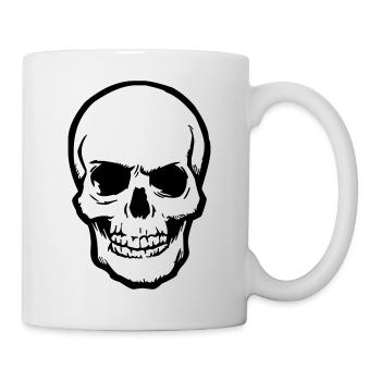 skull - Tasse - Weiß - Rechts
