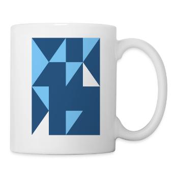 Abstraktes Design - Tasse - Weiß - Rechts