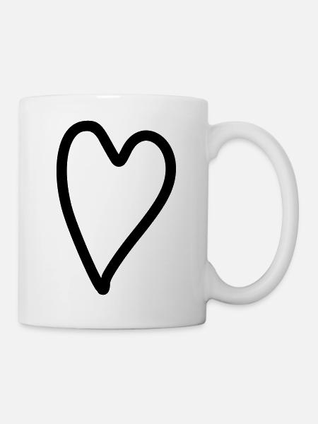 Heart Simple - Mug - white