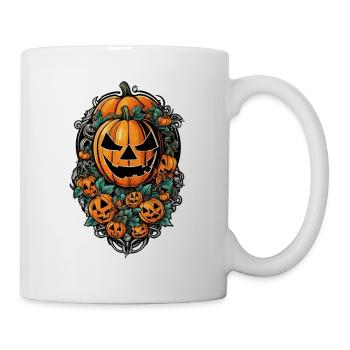 halloween - citrouille - peur - Mug blanc - blanc - Droite