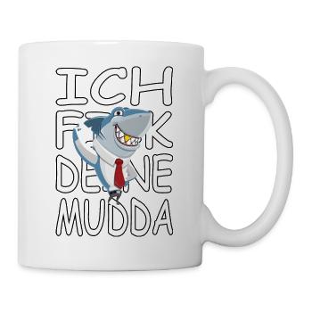 Deine Mudda-lustige-humor-satire Vers.2 - Tasse - Weiß - Rechts