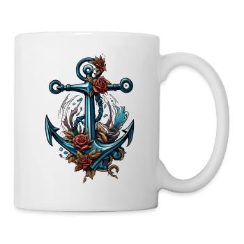 Anchor / Ahoy / Boat / Ship / Water / Sea / Lake - Mug - white - Right