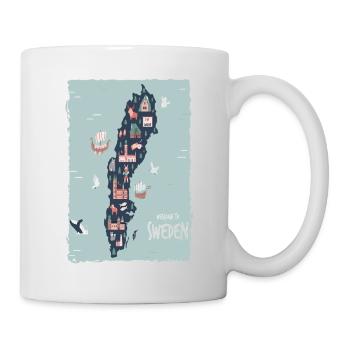 Suède Suède norden scandinavia viking lagom swe - Mug blanc - blanc - Droite