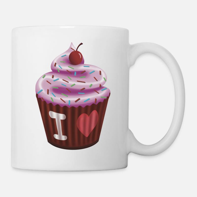 Cupcake - Tasse - Weiß