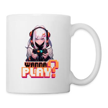 Gamer Girl will spielen 2 – Anime Shirt - Tasse - Weiß - Rechts